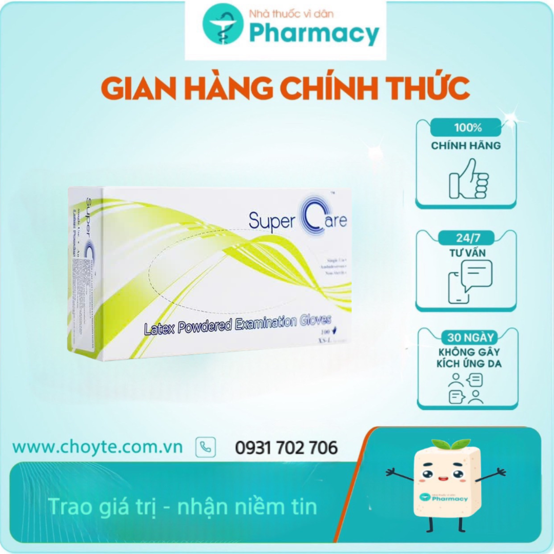 Găng tay Y tế Có Bột Super Care