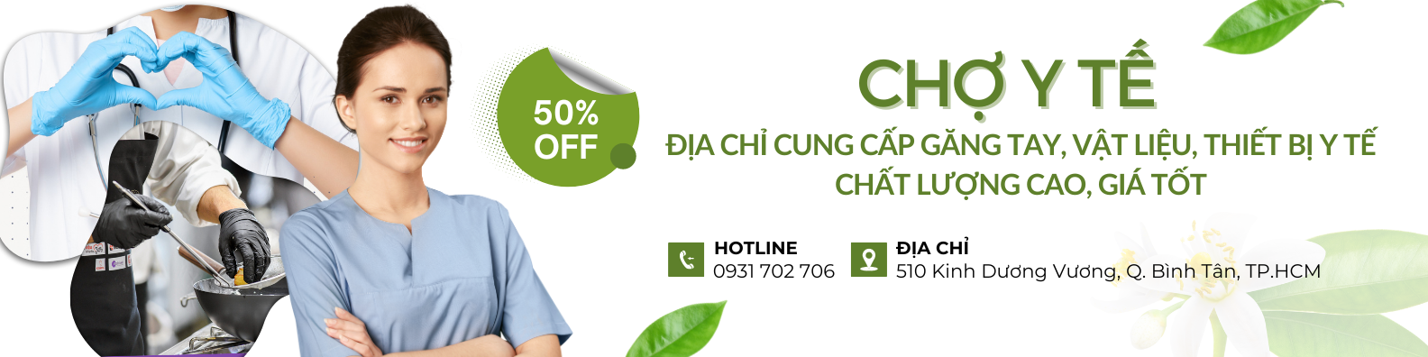 Chợ Y tế địa chỉ cung cấp găng tay, vật liệu, thiết bị y tế giá tốt