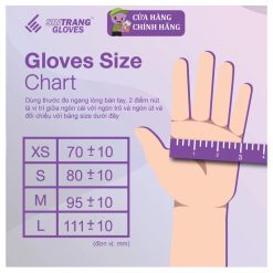 Cách đo size chọn găng tay nitrile xanh không bột